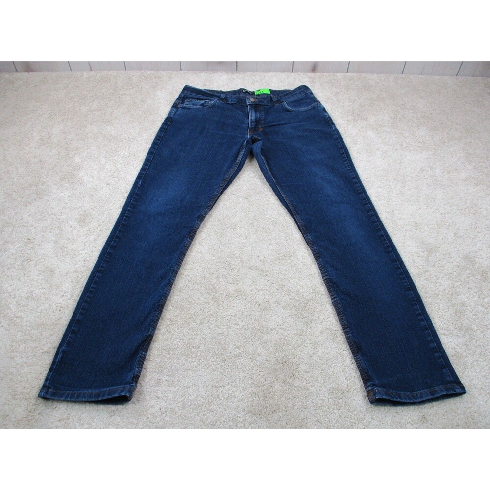 Origin Jeans Mens 34 Blue Denim D68 Delta Flex Taper Stretch 34x30 USA